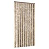 vidaXL Fly Curtain Dark Brown and Beige 90x200 cm Chenille