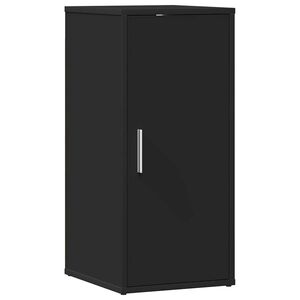vidaXL Shoe Cabinet Black 32x35x70 cm Engineered Wood