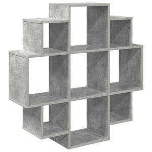 vidaXL Wall Shelf Concrete Grey 90 x 25 x 90 cm Engineered Wood