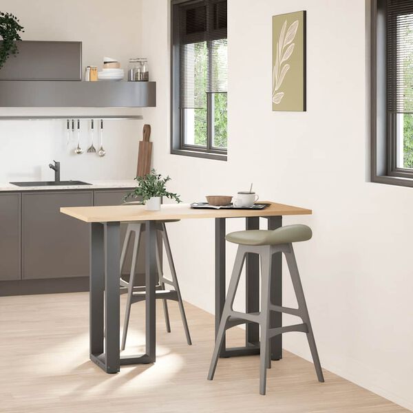 vidaXL Bar Table Legs T-Shaped&nbsp;2 pcs Anthracite 40x35x(90-91) cm Steel