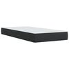 vidaXL Box Spring Bed with Mattress Black 90x200 cm Faux Leather