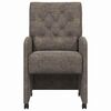 vidaXL Dining Chairs with Wheels 2 pcs Dark grey 58 x 67 x 97 cm