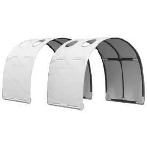 vidaXL Bed Tunnel 2 pcs White Polyester