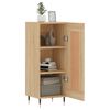 vidaXL Sideboard Sonoma Oak 34.5x34x90 cm Engineered Wood