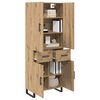 vidaXL Highboard with Drawer 2 pcs Artisan Oak 69.5 x 34 x 180 cm