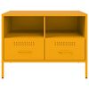 vidaXL TV Cabinets 2 pcs Mustard Yellow 68x39x50.5 cm Steel