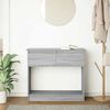 vidaXL Console Table with Drawers Grey Sonoma 85.5x38.5x74.5 cm