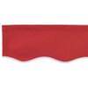 vidaXL Awning Valance Red 380 x 20 cm Canvas