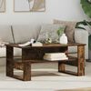 vidaXL Coffee Table Smoked Oak 90 x 50 x 40 cm Engineered Wood