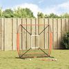 vidaXL Baseball Practice Net Black 180 x 59.5 x 152.5 cm Polyester