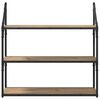 vidaXL Wall Shelf Artisan Oak 80 x 21 x 78.5 cm Engineered Wood