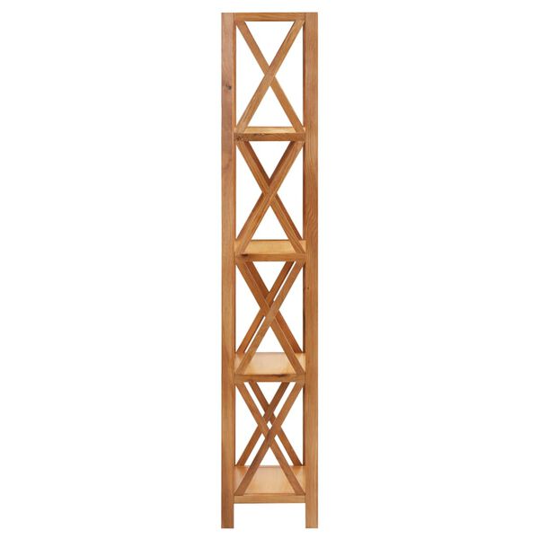 vidaXL 5-Tier Shelf 40x30x163.5 cm Solid Oak Wood
