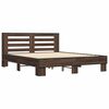 vidaXL Bed Frame without Mattress Brown Oak 160x200 cm