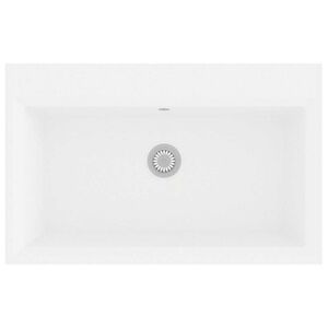 vidaXL Kitchen Sink White 79 x 50 x 31 cm Quartz and Resin