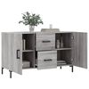 vidaXL Sideboard Grey Sonoma 100x36x60 cm Engineered Wood