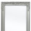 vidaXL Wall Mirror Baroque Style 120x60 cm Silver