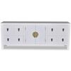 vidaXL Wooden Sideboard Asian Style with 8 Drawers and 2 Doors