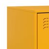 vidaXL Bedside Cabinets 2 pcs Mustard Yellow 34.5x39x62 cm Steel