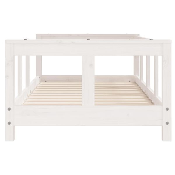 vidaXL Kids Bed Frame White 70x140 cm Solid Wood Pine