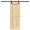 vidaXL Sliding Door with Hardware Set 80x210 cm Solid Wood Pine