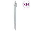 vidaXL Tent Pegs 24 pcs V-shaped 25 cm &Oslash;20 mm Galvanised Steel