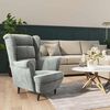 vidaXL Armchair Light Grey Velvet