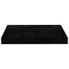 vidaXL Floating Wall Shelves 4 pcs High Gloss Black 40x23x3.8 cm MDF