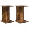 vidaXL Plant Stand 2 pcs Smoked Oak 25 x 25.5 x 40.5 cm