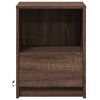 vidaXL Bedside Cabinets with LED Lights 2 pcs Brown Oak Engineered Wood