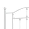 vidaXL Metal Replace Headboard White 100 cm