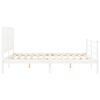 vidaXL Bed Frame without Mattress White 160x200 cm Solid Wood