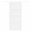 vidaXL Sliding Door White 93 x 211 cm Solid Pine Wood