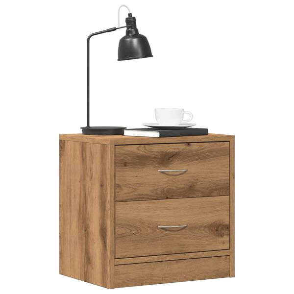 vidaXL Bedside Cabinets 2 pcs Artisian Oak 40x30x40 cm Engineered Wood