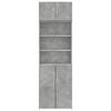 vidaXL Storage Cabinet Concrete Grey 70x42.5x225 cm Engineered Wood