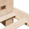 vidaXL Bookcase Bed without Mattress 135x190 cm Double Solid Wood Pine
