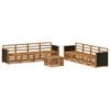 vidaXL Outdoor Sofa Set 9 pcs Natural