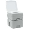 vidaXL Camping Toilet Grey and White 41.5 x 36.5 x 42 cm Polyethylene