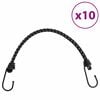 vidaXL Bungee Cords with Reflective Strips and Hooks 10 pcs 46 cm