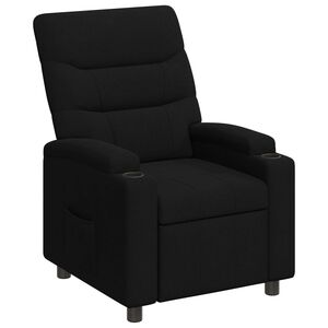 vidaXL Recliner Chair Black 75 x 95 x 103 cm Fabric