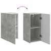 vidaXL TV Cabinet Set Wall-mounted 6 pcs Concrete Grey Engineered Wood