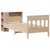 vidaXL Bookcase Bed without Mattress 90x200cm Solid Wood Pine