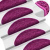 vidaXL Stair Mats 20 pcs 56x17x3 cm Violet Half Round