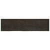 vidaXL Bathroom Countertop Dark Brown 200x50x(2-6) cm Treated Solid Wood