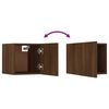 vidaXL Wall Mounted TV Cabinet Brown Oak 30.5x30x30 cm