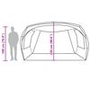 vidaXL Car Tent Grey and Orange Waterproof