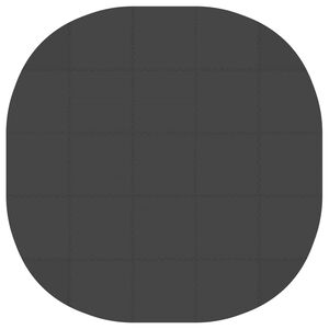 vidaXL Pool Ground Mat 25 pcs &Oslash; 292 cm Round EVA Foam Black