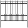 vidaXL Spike Ring Fence HORST Black