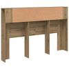 vidaXL Headboard Cabinet Artisan Oak 160x18.5x103.5 cm Engineered Wood