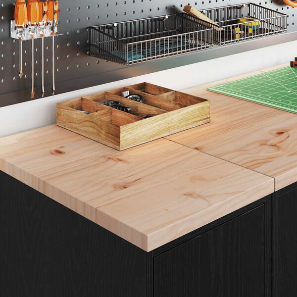 vidaXL Garage Storage Cabinet Black 30x51x85 cm Solid Wood Pine