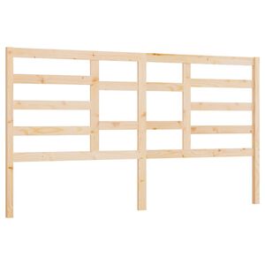 vidaXL Bed Headboard 206x4x104 cm Solid Wood Pine